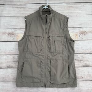 Schoffel Explorer Cargo Windbreaker Vest‎ Men's Size 42/L Gray/Khaki